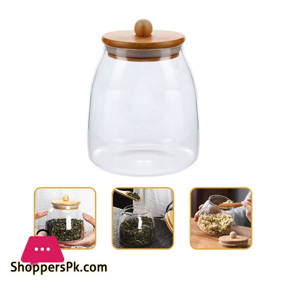 Clear Candy Jars with Lids Glass Containers for Storage Jars - 750ML 1-Pc