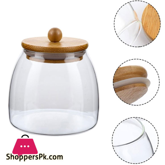 Clear Candy Jars with Lids Glass Containers for Storage Jars - 350ML 1-Pc