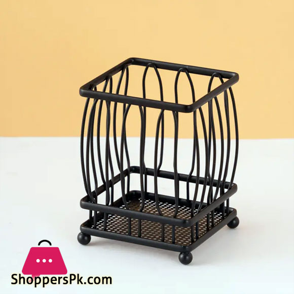 Durable Chopsticks Storage Rack Square With Black Household Tableware Spoon Drain Rack Countertop Storage Rack Home Kitchen