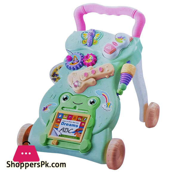 Educational walker learning walking cart adjustable walking speed from training car toy stroller with drawing board and music puzzle toy CRPL 590