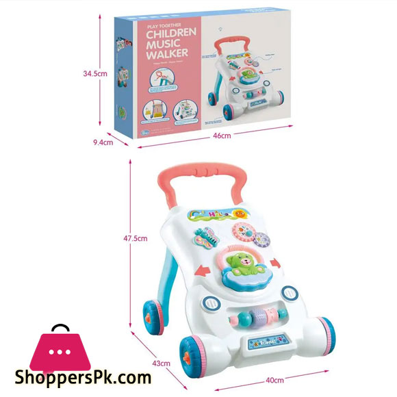 High Quality Baby Walker Toddler Stroller Sit-to-Stand ABS Musical Walker with Adjustable Screw for Childs Early Learning Toy Gift