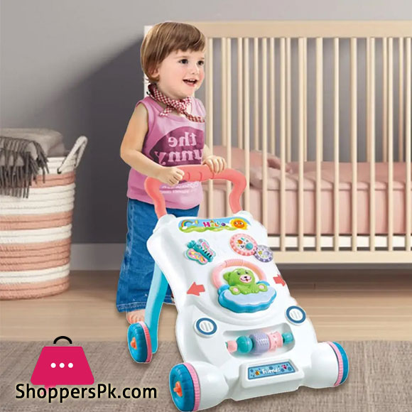 High Quality Baby Walker Toddler Stroller Sit-to-Stand ABS Musical Walker with Adjustable Screw for Childs Early Learning Toy Gift