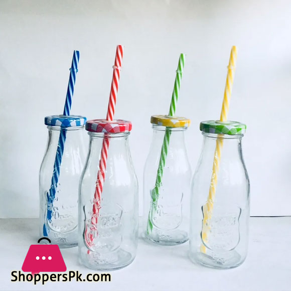Mason Drinking jars with Lids and Straws 300ML 1-Pcs