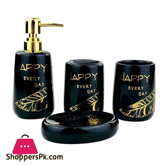 Modern Bathroom Accessory Set of 4 Set