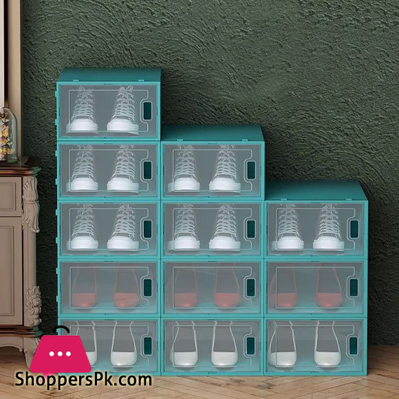 Shoe Storage Transparent Display Box Cabinets Shoes Boxes - Large Size Random Color