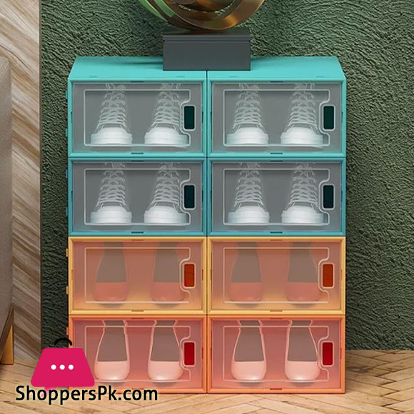 Shoe Storage Transparent Display Box Cabinets Shoes Boxes - Large Size Random Color
