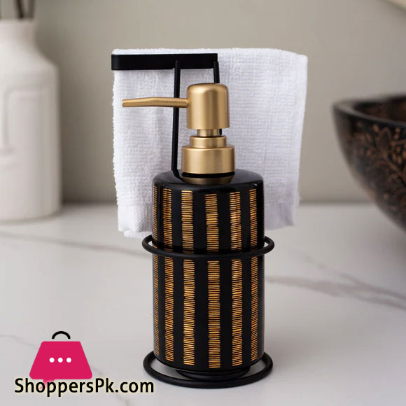 Soap Dispenser with Stand Black - C007B