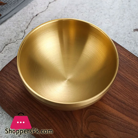 Stainless Steel Salad Rice Bowls Heat Insulation Anti-scald Ramen Soup Rice Noodle Bowl 12 CM