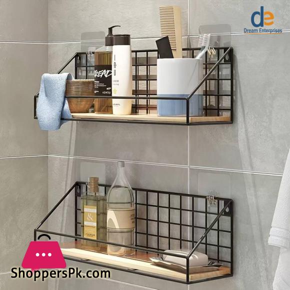 1Pcs Storage Rack Wall Shelf Bathroom Accessories Rack Bedroom Storage Basket Household Organize Tools Kitchen Supplies Holder