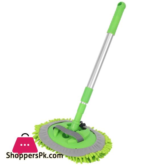 2 in 1 Car Wash Mop Mitt with Long Handle,Scratch Cleaning Tool
