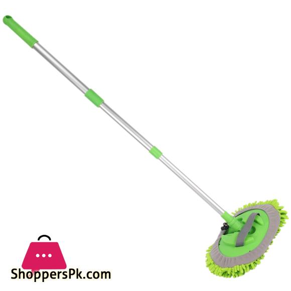 2 in 1 Car Wash Mop Mitt with Long Handle,Scratch Cleaning Tool