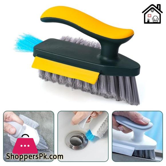 4 In 1 Household Bathroom Crevice Cleaning Brush/ Durable Creative V-shaped Window Floor Slit Brush