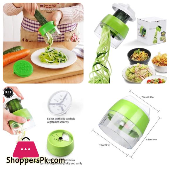 4 In 1 Vegetable Spiral Cutter - 1 Piece