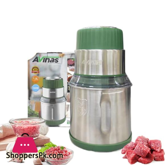 Avinas Wet n Dry Grinder Meat chopper Multifunctional Stainless Steel 4 blade with Heavy Motor