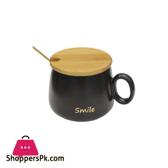 COFFEE MUG & LID W SPOON