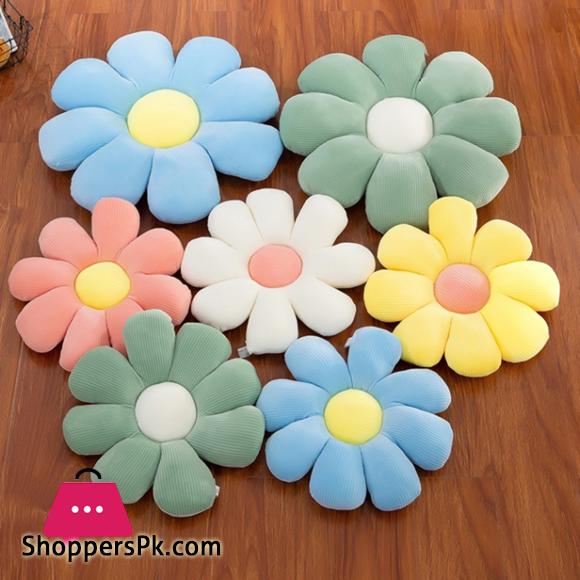 Daisy Flower Shaped Cushion Smell-less Breathable No Deformation Reading Lounging Flower Pillow for Office