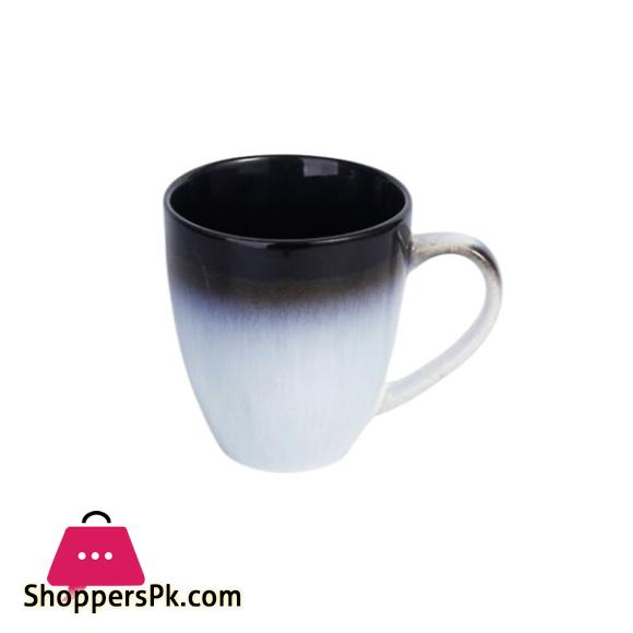 Danny Home Ceramic Black White 400ml Coffee Mug