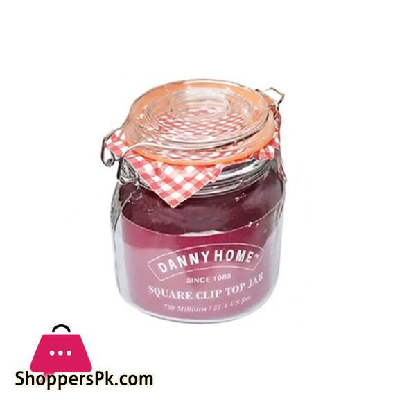 Danny Home Glass Preserving Jars Clip Top Round Pickles & Jam 750ml