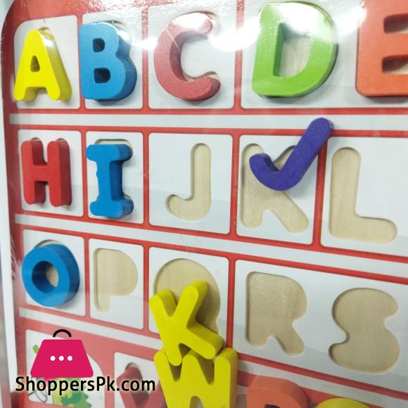 Digital Wooden Alphabet bus - Toy car - Alphabet sorting - Alphabet Puzzle - Intelligence Box - Alphabet Car