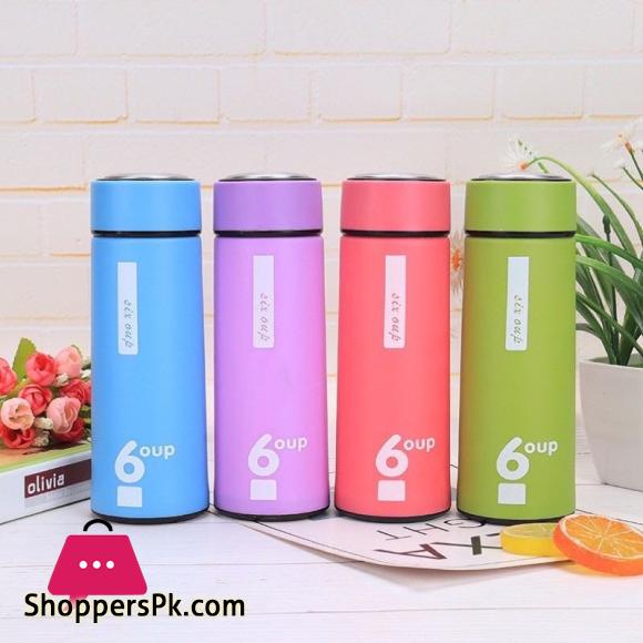 Glass Water Bottle Tumber 450ml Portable Outdoor Traveling Drinking Bottle Creative Student Double Wall Cup Custom Straight Insulated Glass Bottle, Multicoloured (1 Piece)
