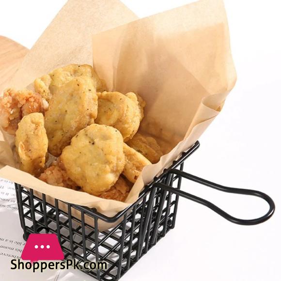 Iron Fries Bucket Design Of Mini Square - 1 Piece