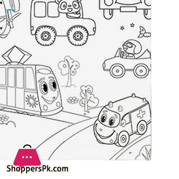 Large Children Colouring Roll Arts Crafts Activity Coloring Book Paper 12 inch x 6 Meter