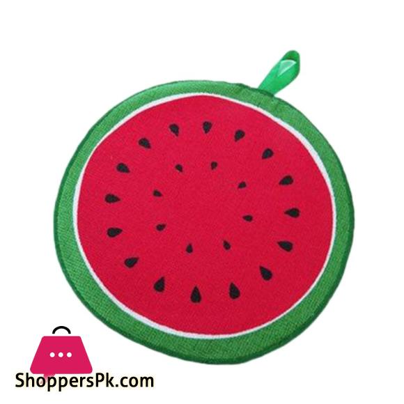 Lovely Fruit Print Hanging Kitchen Towel Microfiber Quick-Dry Cleaning Rag Dish Cloth Wiping Napkin Absorbing Cloth Pack of 4