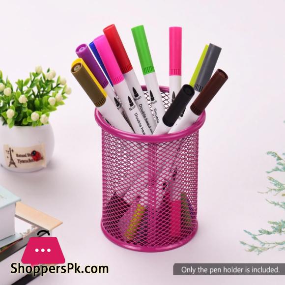 Metal Mesh Pen Container Pen Pencil Holder Organizer