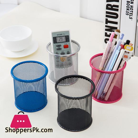 Metal Mesh Pen Container Pen Pencil Holder Organizer