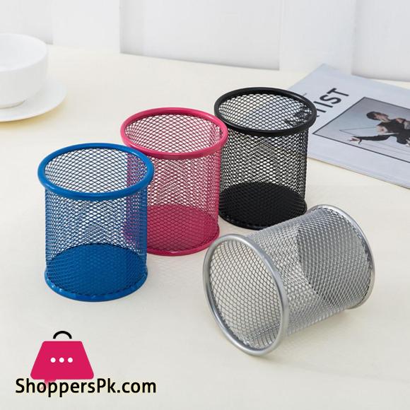 Metal Mesh Pen Container Pen Pencil Holder Organizer