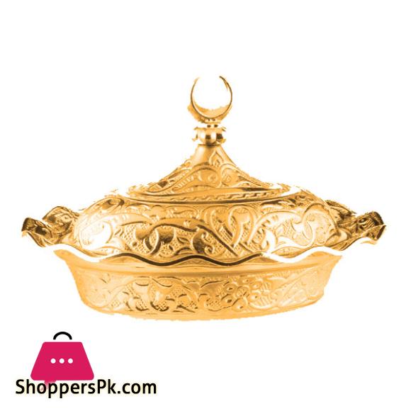 OSENA MOTIF ROUND DELIGHT SERV POT 042-18