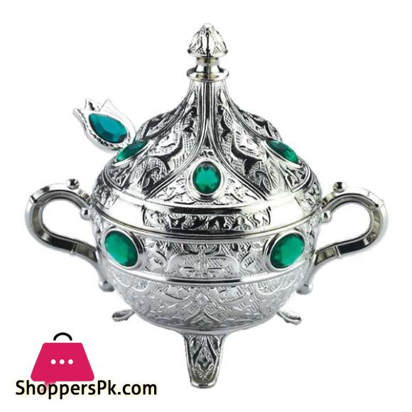 OSENA SUGAR POT WITH STONE & SPOON