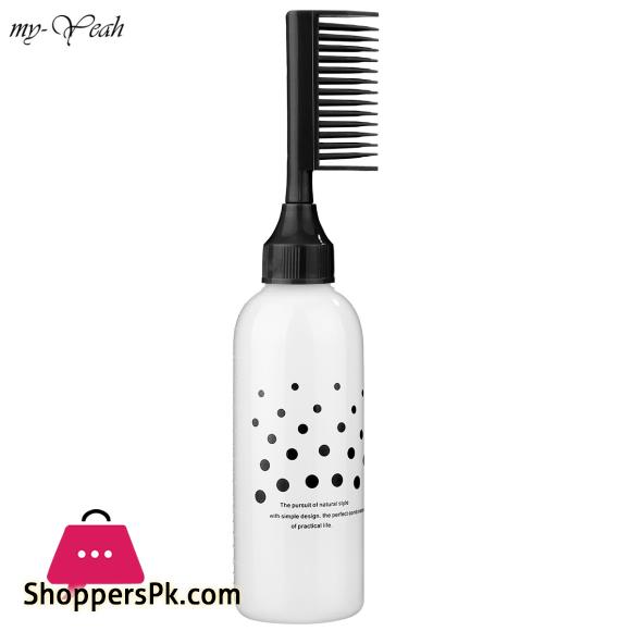 Plastic Hair Dye Refillable Bottle Empty Applicator Comb