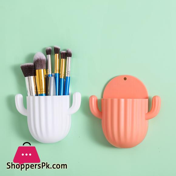 Toothbrush Holder Household Wall Self-adhesive Seamless Cactus Storage