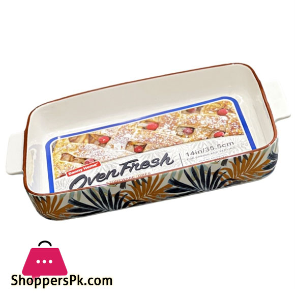 Danny Home Rectangular Ceramic Oven Tray 30.5CM