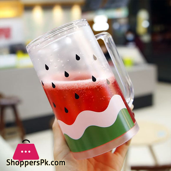 Double Layer Plastic Water Bottle 400ml Water Bottle Durable Water Bottle for Girls Kids Drinkware Leak Proof BPA Free Bottle Red Mug
