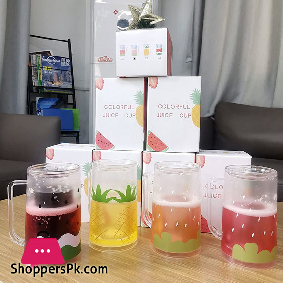 Double Layer Plastic Water Bottle 400ml Water Bottle Durable Water Bottle for Girls Kids Drinkware Leak Proof BPA Free Bottle Red Mug