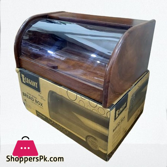 Elegant Wooden Bread Box EW668058