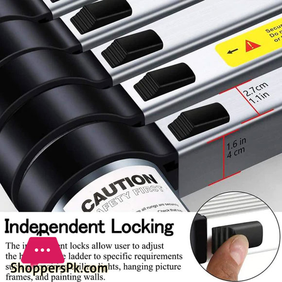 High Quality Aluminium Telescopic Ladder 2 Meter 6.5 Feet