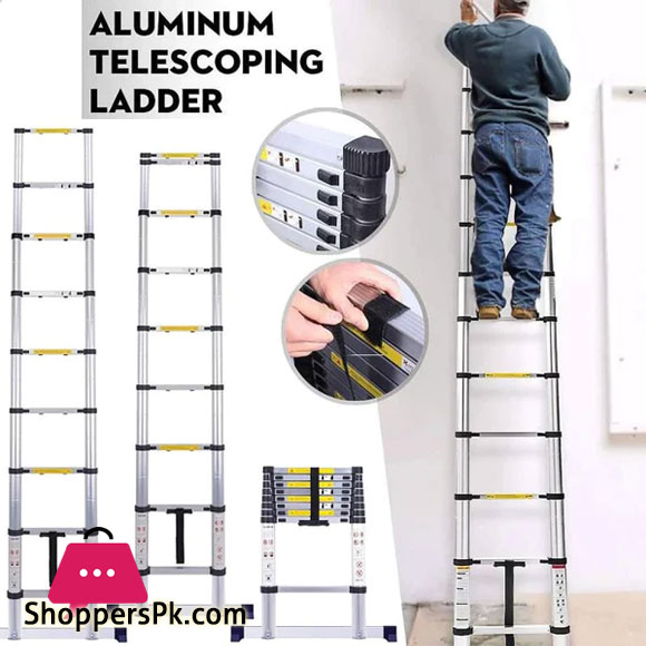 High Quality Aluminium Telescopic Ladder 5.8 Meter 19 Feet