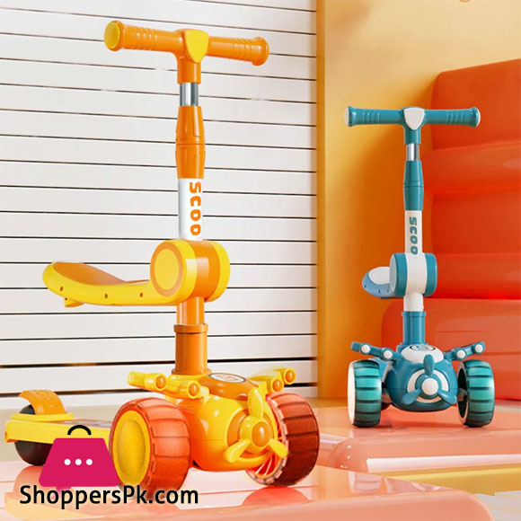 Kids Foldable Scooter 3 Wheels for Ages 3-6 Cycling