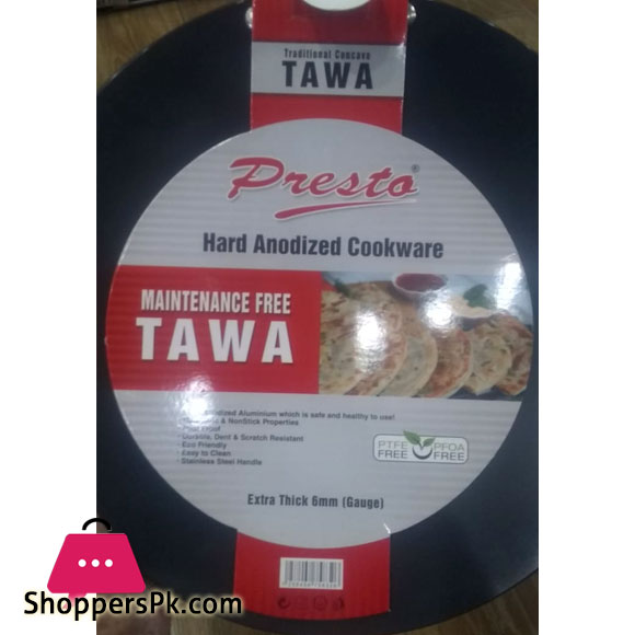 Presto Maintenance Free Tawa PFOA PTEF FREE Extra Thick 6MM
