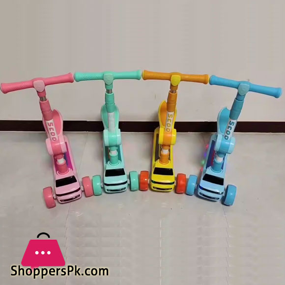 Scooter with Seat for Children to sit and Ride 2-7 Year baby Scooty Car