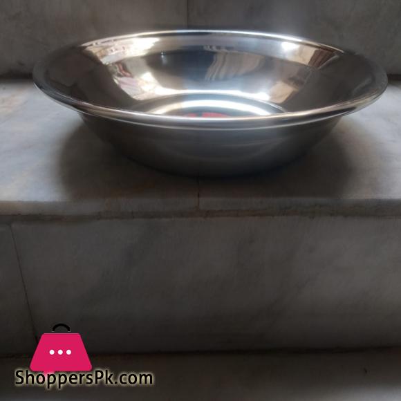 1 Plate Thaal Parat Heavy Stainless Steel