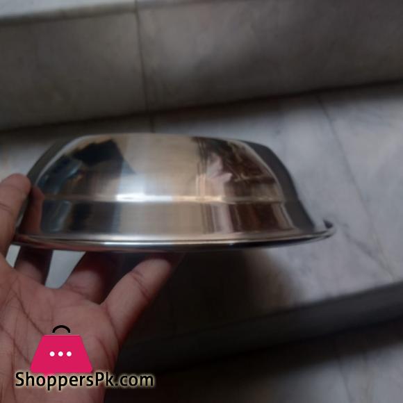 1 Plate Thaal Parat Heavy Stainless Steel