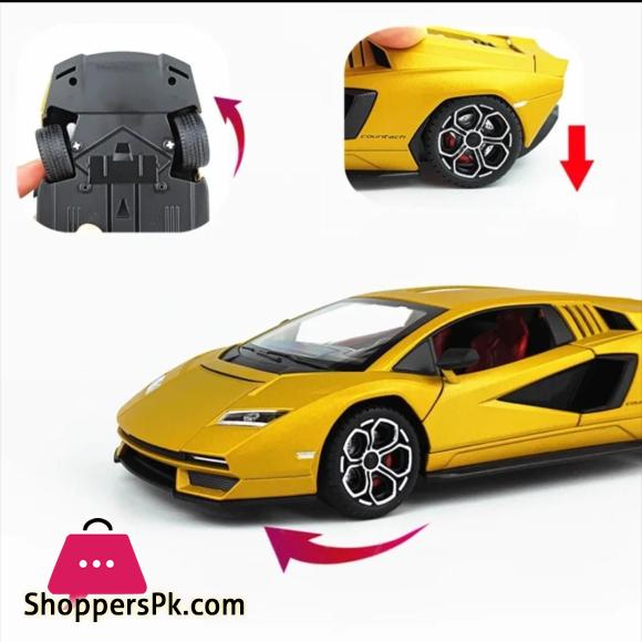 1:24 Scale Lamborghini Countach LPI 800-4 Alloy Car Model Diecast Car Sound Light