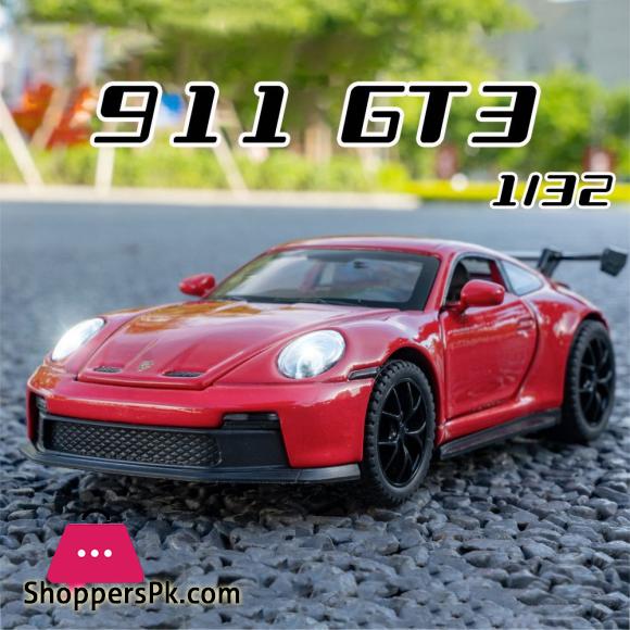 1:32 Porsche 911 GT3 High Simulation Diecast Metal Alloy Model car Sound Light Pull Back