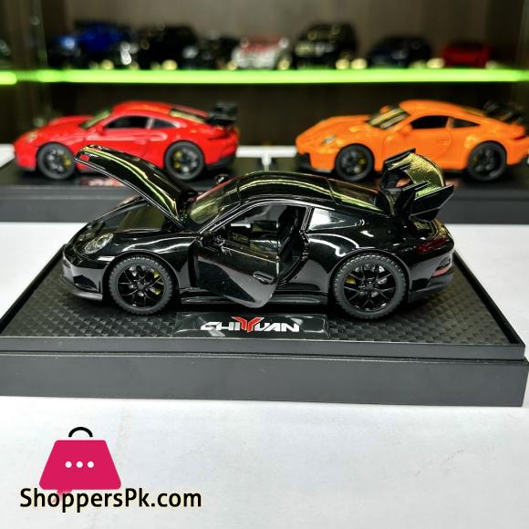 1:32 Porsche 911 GT3 High Simulation Diecast Metal Alloy Model car Sound Light Pull Back