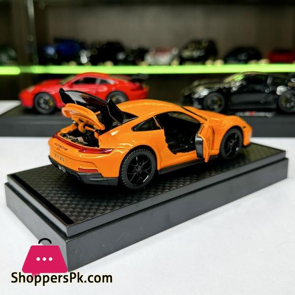 1:32 Porsche 911 GT3 High Simulation Diecast Metal Alloy Model car Sound Light Pull Back