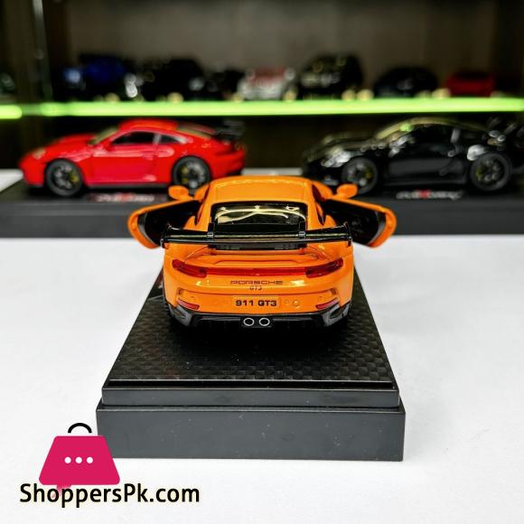 1:32 Porsche 911 GT3 High Simulation Diecast Metal Alloy Model car Sound Light Pull Back